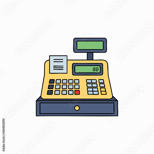 Cash Register Icon Vector Illustration