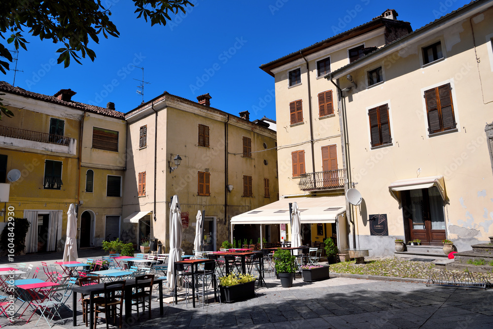 Fototapeta premium View of the village of Garbagna, Piedmont, Italy