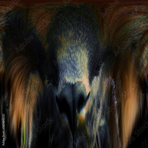 close up of a lion
