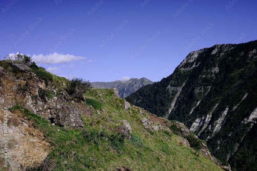 Fototapeta premium mountain landscape with blue sky