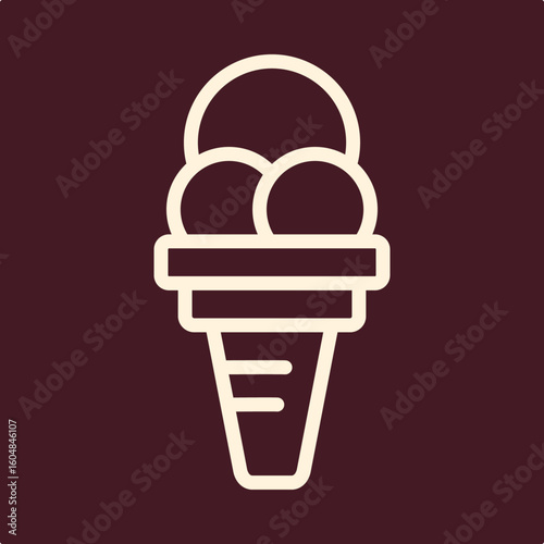 Ice cream trendy useful important vector Illustration design magnificent colorful background