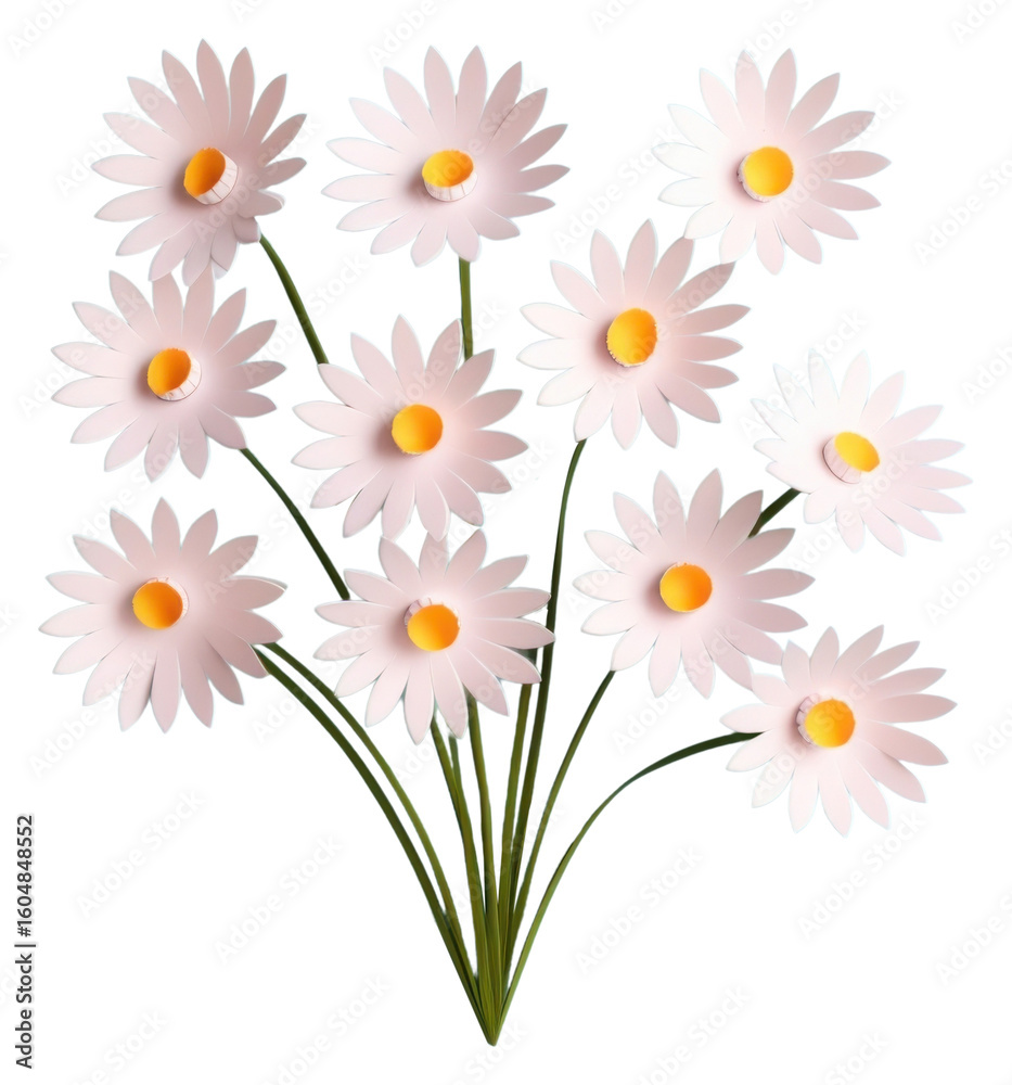 Obraz premium PNG Daisy flower white petal.