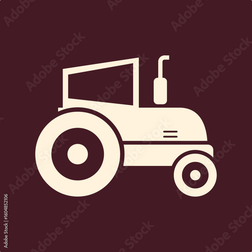 Tractor trendy useful important vector Illustration design ravishing colorful background