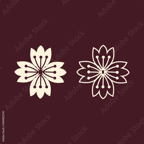 Flowers trendy useful important vector Illustration design ravishing colorful background