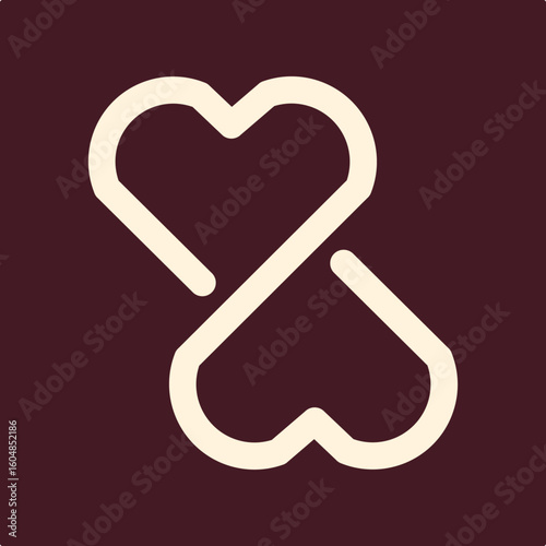 Heart trendy useful important vector Illustration design ravishing colorful background