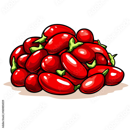 Bitter bean vector illustration 