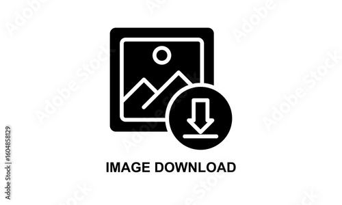 Image Download Vector Icon Isolated On White Background