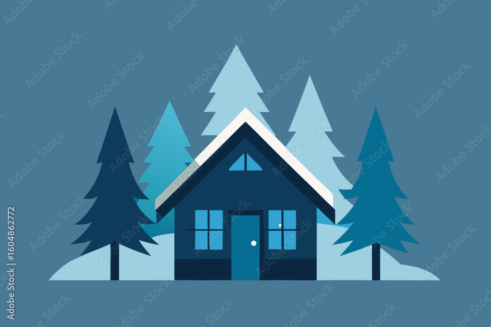 Fototapeta premium house in the mountains