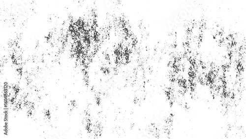 Grunge surface pattern with dark monochrome cracked elements. Dusty and dirty grunge texture in vintage black and white style. Old damaged surface background
