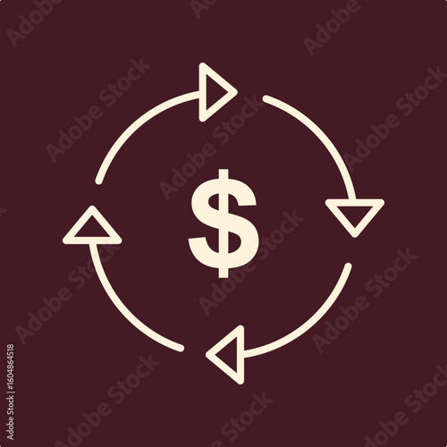 Money Exchange trendy useful important vector Illustration design fascinating colorful background