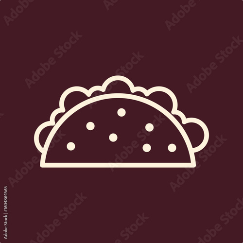 Taco trendy useful important vector Illustration design fascinating colorful background