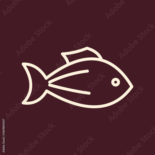 Fish trendy useful important vector Illustration design fascinating colorful background