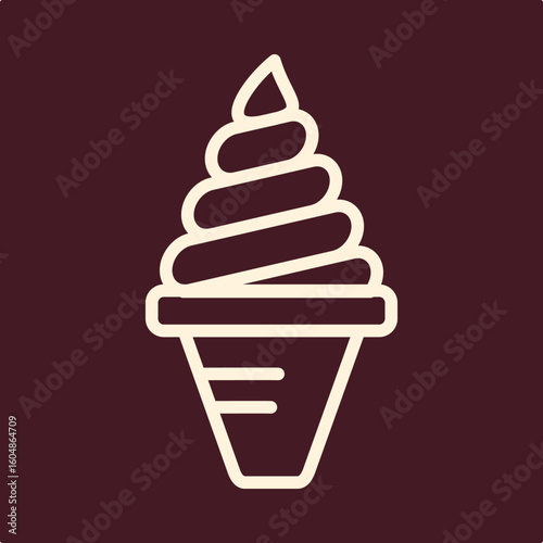 Ice cream trendy useful important vector Illustration design fascinating colorful background