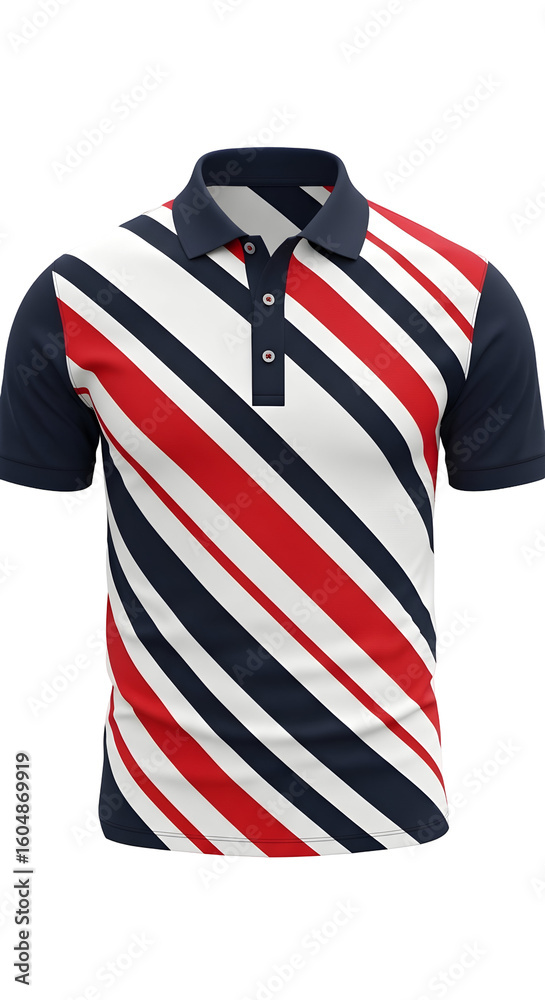 Obraz premium Striped Polo Shirt