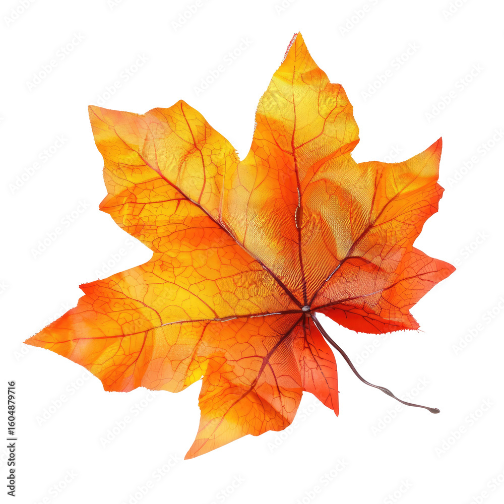 Fototapeta premium Vibrant autumn maple leaf (1)