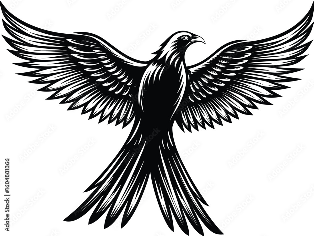 Obraz premium eagle in flight vector