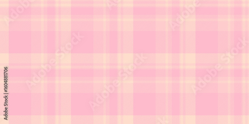 Soft pastel pink and cream plaid pattern.  Perfect for backgrounds, textiles, or feminine designs.  Subtle texture adds visual interest. Evokes feelings of calmness and sweetness.