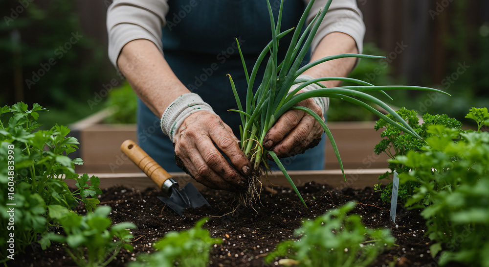 Fototapeta premium working in the garden