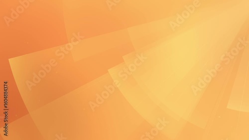 Abstract Orange Gradient Background with Geometric Shapes and Light Rays Animation