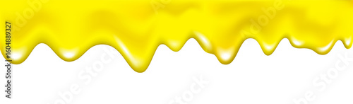 Flowing and dripping realistic maple syrup.
