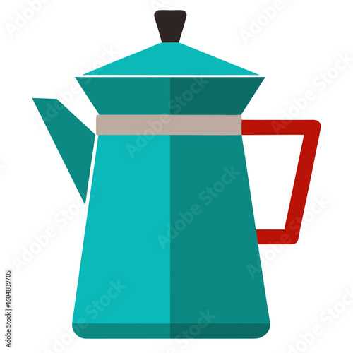 Coffee Pot   icon featuring toast, eggs, coffee, and more. Perfect vector for food-themed design