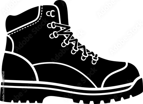 hiking boots icon vector illustration