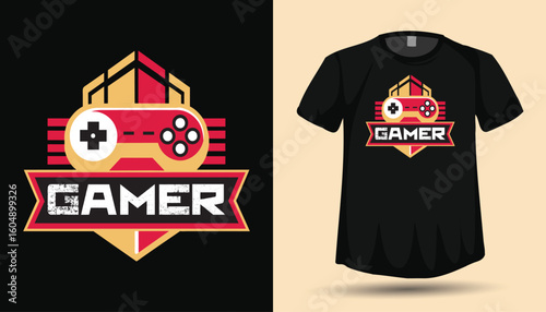 Gaming tshirt design graphics & vector