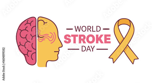 World Stroke Day awareness campaign graphic.