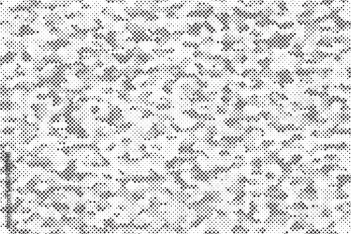 Abstract halftone seamless camouflage pattern. Repeating digital dotted hexagonal camo military texture background. Abstract modern fabric textile ornament. Vector illustration.