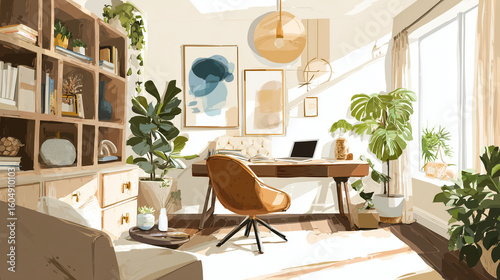 Remote Office Aesthetics - Inspiring Work-from-Home Environments 


