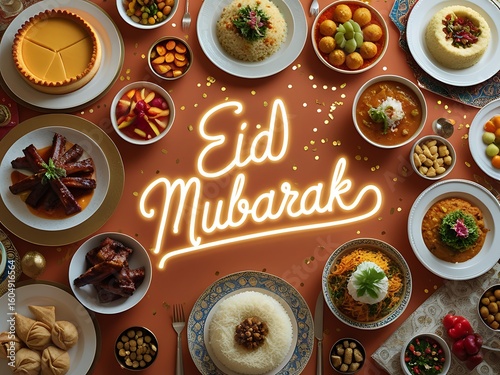 Eid Mubarak Festive Food Feast.
