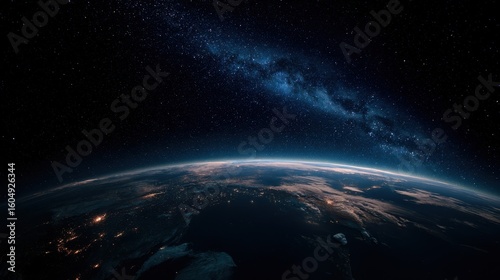 The breathtaking view of Earth from space revealing cosmic wonders.