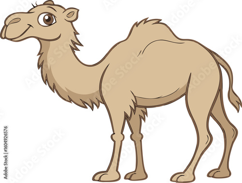 dromedary animal line art for desert theme