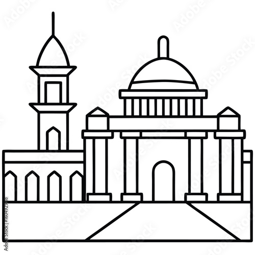 Religious Architecture Adobe Illustrator Artwork