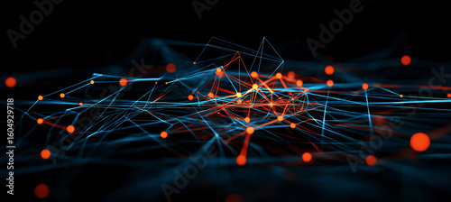 Abstract science network data connection internet technology background