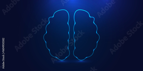 Vector Medical Brain Care Icon Concept Backgrounds .Mental Health Care, Neuroscience Concept, Cognitive Protection, Innovative Science and Medicine, Pastel Background, Sparkle Elements .