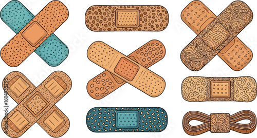 Collection of decorative bandages