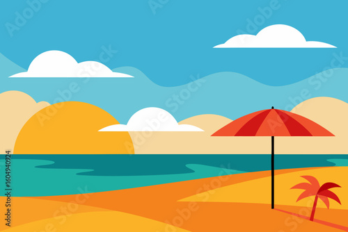 beach and sea
