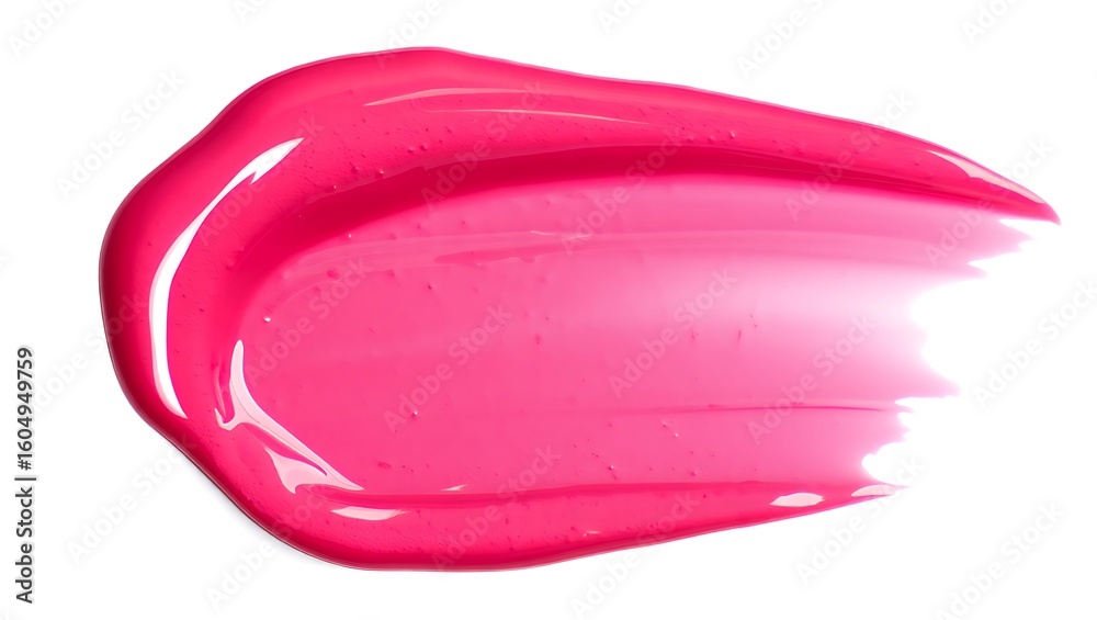 Vibrant pink liquid cosmetic smear glossy Vibrant pink liquid cosmetic smear glossy