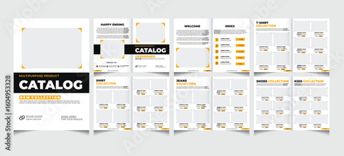 Multipurpose product catalog or catalogue template design with a4 size.