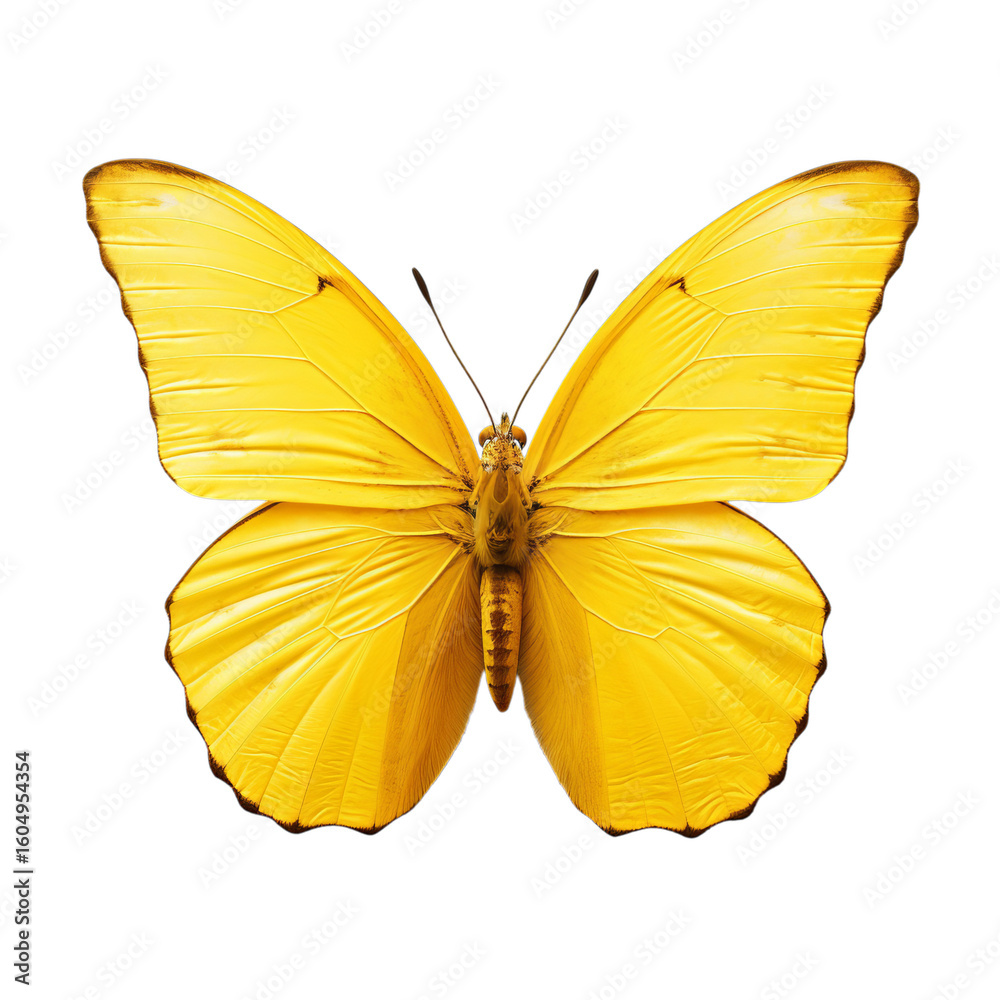Fototapeta premium Realistic isolated butterfly, spring colored butterfly, insect