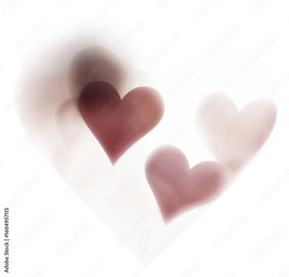 Obraz premium PNG A heart illustration theme abstract.