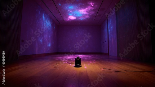 Cosmic projection in art gallery