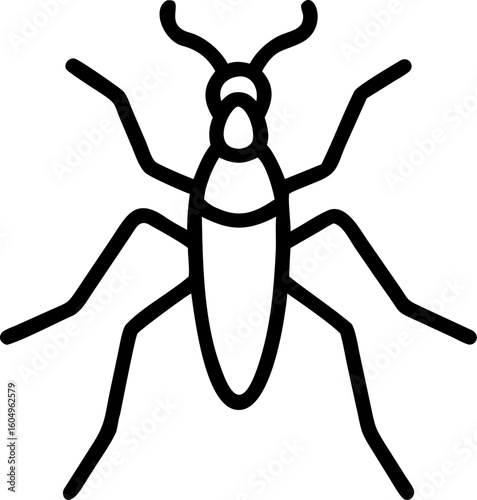 insects vector icon on white or transparent background. Environment Stroke icon collections. Editable Stroke icon collection vector Outline icon.