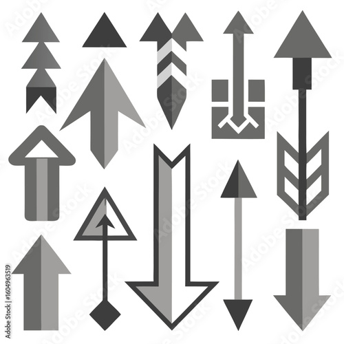Free Download A set of arrows collection with flat design - GFXLoad
