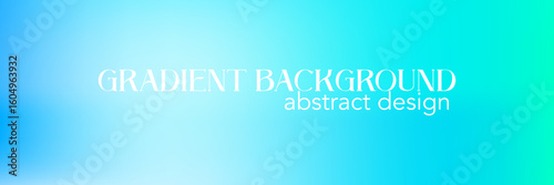 Gradient mesh aqua marine smooth background. Blue gradient mesh aquamarine teal abstract design. Emerald color bg. Vector illustration