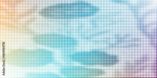 A horizontal banner of gray boxes blocks with a geometric background. modern