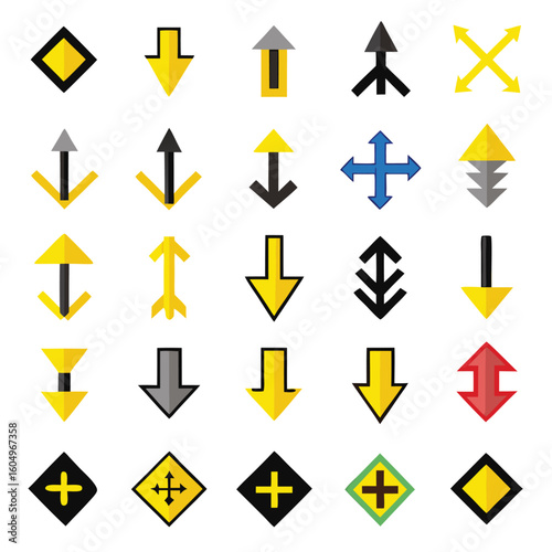 Free Download A set of arrows collection with flat design - GFXLoad