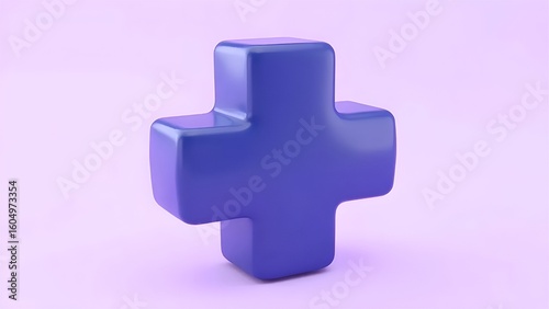 3d render of a 3d icon with a symbol on a white background