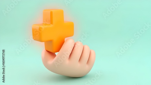 hand holding a toy